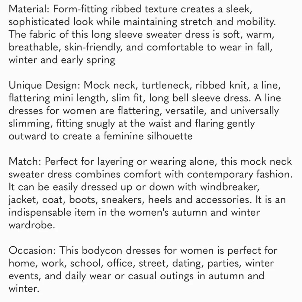 Womens A Line Mini Sweater Dress Beige - Picture 6 of 6